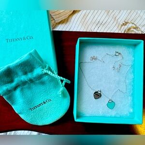 SOLD - Tiffany Mini Double Heart Necklace